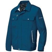 アイトス アイトス 長袖ブルゾンB(男女兼用)AZ6560 フォレストネイビー×シルバーグレー M AZ6560088M 1着