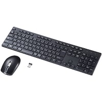 サンワサプライ SANWA 静音マウス付ワイヤレスキーボード SKBWL39SETBK 1台