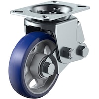 ユーエイキャスター ユーエイ プレート式 固定 クッションキャスター プレミアムウレタン 車輪径150mm SKYタイプ SKY2R型 取付寸法112×50(100×56)