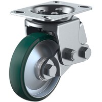 ユーエイキャスター ユーエイ プレート式 固定 クッションキャスター ウレタン 車輪径150mm SKYタイプ SKY2R型 取付寸法112×50(100×56)