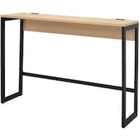 アール・エフ・ヤマカワ アールエフヤマカワ リスム ハイデスク W1500×D450 ナチュラル×ブラック脚 2ヶ口コンセント付キ RFFHD1545NABL 1台