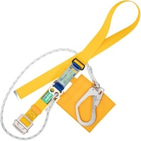 藤井電工 TSUYORON 胴ベルト型墜落制止用器具(ロープタイプ) セフライト(三つ打ちロープ) 黄 LLサイズ 幅50MM×長さ1600MM 130KG対応型