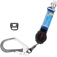 藤井電工 TSUYORON フルハーネス用ランヤード シングルランヤード ロック機構付き巻取式ワン・ハンドリトラ 130KG対応型 THLTOR9333R23130KGJA 1本