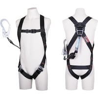 藤井電工 TSUYORON ライトハーネス シングルランヤード付き ロック機構付き巻取式コルトリトラ 黒 Sサイズ TH510CR93SVOTBLKBKSR 1本