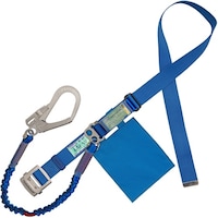 藤井電工 TSUYORON 胴ベルト型墜落制止用器具(伸縮タイプ)ノビロン(BL) 青 LLサイズ ベルト幅50MM×1600MM 130KG対応型