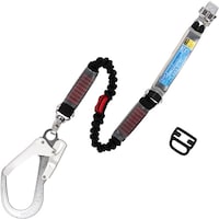 藤井電工 TSUYORON フルハーネス用ランヤード シングルランヤード 伸縮式ノビロン(BK)LY1300mm THLNV93SV33BKLY130R2 1本