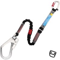 藤井電工 TSUYORON フルハーネス用ランヤード シングルランヤード 伸縮式ノビロン(BK)LY1300mm THLNV9321KSBKLY130R2 1本