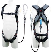 藤井電工 TSUYORON スマートハーネス シングルランヤード付き Gブレード(黒) 黒 Mサイズ THSM510GB93SVOTBLKMR 1本