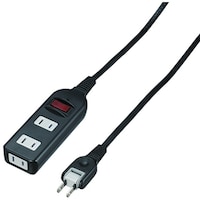 ヤザワコーポレーション YAZAWA ノイズフィルター集中SW付3個口3m黒 Y02BKNS313BK 1個