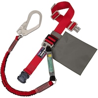 藤井電工 TSUYORON 胴ベルト型墜落制止用器具(伸縮タイプ)ノビロン(RE) 赤 Sサイズ ベルト幅50MM×長さ1100MM ワンタッチバックル仕様