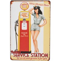 ワールドツール アストロプロダクツ AP ガレージサインボードSERVICE STATION 2032000006902 1個