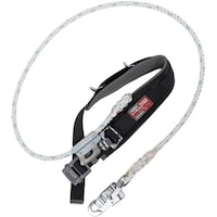 藤井電工 TSUYORON ワークポジショニング用器具 柱上安全帯 TD27R 黒 Mサイズ ロープ上側通過タイプ WPTD27RBLKMJANBX 1本