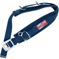 藤井電工 TSUYORON ワークポジショニング用器具用胴補助ベルト 湾曲型 TDB120 紺 Lサイズ めがね環付V角環付き