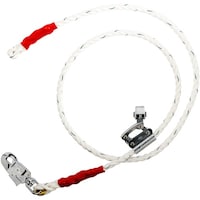 藤井電工 TSUYORON ワークポジショニング用器具用ロープ金具 FC512W ビニロン 三つ打ち ワイヤ芯入り 直径16mm×長さ2500mm WPFC512WLY250JANBX 1本