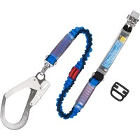 藤井電工 TSUYORON フルハーネス用ランヤード シングルランヤード 伸縮式ノビロン(BL) THLNV93SV33BLR23JANB 1本