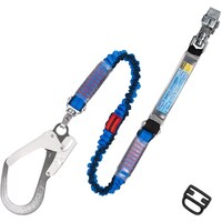 藤井電工 TSUYORON フルハーネス用ランヤード シングルランヤード 伸縮式ノビロン(BL) THLNV93SV33KSBLR23JA 1本