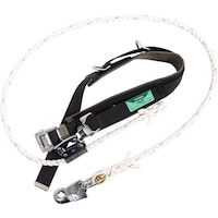 藤井電工 TSUYORON ワークポジショニング用器具 柱上安全帯 FCー22 黒 Lサイズ ロープ下側通過タイプ