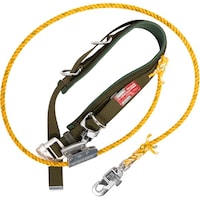 藤井電工 TSUYORON ワークポジショニング用器具 柱上安全帯 14Dー2 深緑 Mサイズ ロープ下側通過タイプ WP14D2ODMJANBP 1本