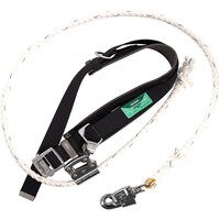 藤井電工 TSUYORON ワークポジショニング用器具 柱上安全帯 FCー12 黒 LLサイズ ロープ下側通過タイプ WPFC12BLKLLJANBP 1本