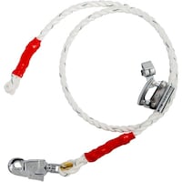 藤井電工 TSUYORON ワークポジショニング用器具用ロープ金具 FC512W ビニロン 三つ打ち ワイヤ芯入り 直径16mm×長さ2100mm WPFC512WJANBX 1本