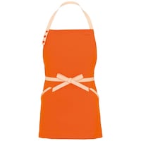 アイトス アイトス 胸当てミニエプロン(コードレーン配色)AZ8652 オレンジ F AZ8652063F 1着