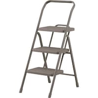 アイリスオーヤマ IRIS 踏台・椅子・ディスプレイラック 299957 折りたたみステップ3段 チャコール