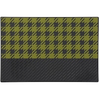 山崎産業 コンドル マイプレジャーマット ノルディック・チェック #6 グリーン