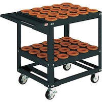 大阪製罐 OS ツーリングワゴン 棚2段タイプ(ブラック)間口693mm 奥行550mm 高さ790mm NT50・BT50用 WN5040B 1台