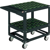 大阪製罐 OS ツーリングワゴン 棚2段タイプ(ブラック)間口693mm 奥行550mm 高さ790mm HSK40A・NC546用 WD4060B 1台