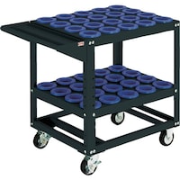 大阪製罐 OS ツーリングワゴン 棚2段タイプ(ブラック)間口693mm 奥行550mm 高さ790mm HSK100A・NC5100用 WD1040B 1台