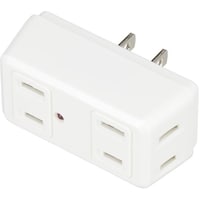 ヤザワコーポレーション YAZAWA 雷ガード付4個口クワトロタップホワイト