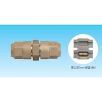 オーケー器材 オーケー器材 空調部材 冷媒配管用継手 クイックパイパー 同径継手 25.4