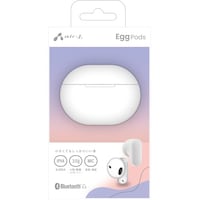 エアージェイ airJ ブルートゥースイヤホンEggPods WH