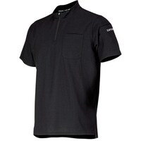 カジメイク カジメイク 6903 ドライカノコZIPハイネック半袖シャツ ブラック M 690391M 1着