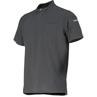 カジメイク カジメイク 6903 ドライカノコZIPハイネック半袖シャツ チャコール L 690374L 1着