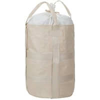 グリーンクロス グリーンクロス ドラム缶用コンテナバッグ 丸型 漏れ防止タイプ 容量200L 耐荷重1000kgタイプ 排出口あり 10枚セット 6300052859 1式(10枚)