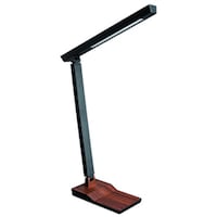 ヤザワコーポレーション YAZAWA 5W木目スタンドライト調光付ダークウッド