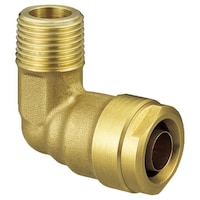 オンダ製作所 オンダ製作所 ダブルロックジョイント WL1型 エルボテーパおねじ(黄銅) R1/2×13A