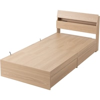 アイリスオーヤマ IRIS 105898 収納付きベッド シングル ナチュラル STBSSNT 1台