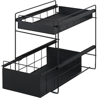 アイリスオーヤマ IRIS 201484 シンク下引き出しラック ブラック SSR270B 1台