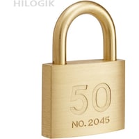 ハイロジック ハイロジック 2045D シリンダー南京錠50mm鍵違い 3本キー付