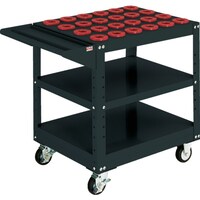 大阪製罐 OS ツーリングワゴン 棚1段タイプ(ブラック)間口693mm 奥行550mm 高さ790mm NT30・BT30用 WN3030B 1台