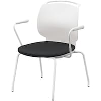 NAIKI ミーティングチェアー(肘付) E480型 ルント runto E481FH3BKD 1脚