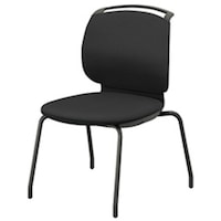 NAIKI ミーティングチェアー(肘無) E480型 ルント runto E480FKB1BKD 1脚