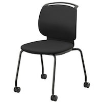 NAIKI ミーティングチェアー(肘無) E480型 ルント runto E482FKCB1BKD 1脚