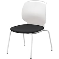 NAIKI ミーティングチェアー(肘無) E480型 ルント runto E480FH3BKD 1脚