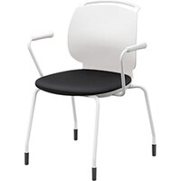 NAIKI ミーティングチェアー(肘付) E480型 ルント runto E483FH3BKD 1脚