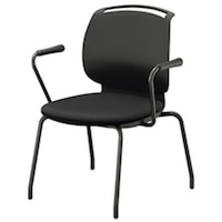 NAIKI ミーティングチェアー(肘付) E480型 ルント runto E481FB1BKD 1脚