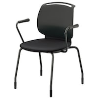 NAIKI ミーティングチェアー(肘付) E480型 ルント runto E483FB1BKD 1脚