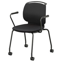 NAIKI ミーティングチェアー(肘付) E480型 ルント runto E483FKCB1BKD 1脚